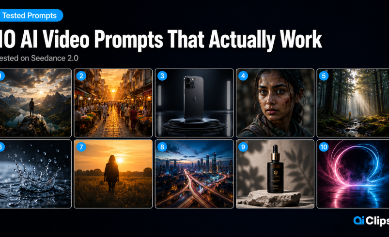10 AI Video Prompts That Actually Work (Tested on Seedance 2.0)