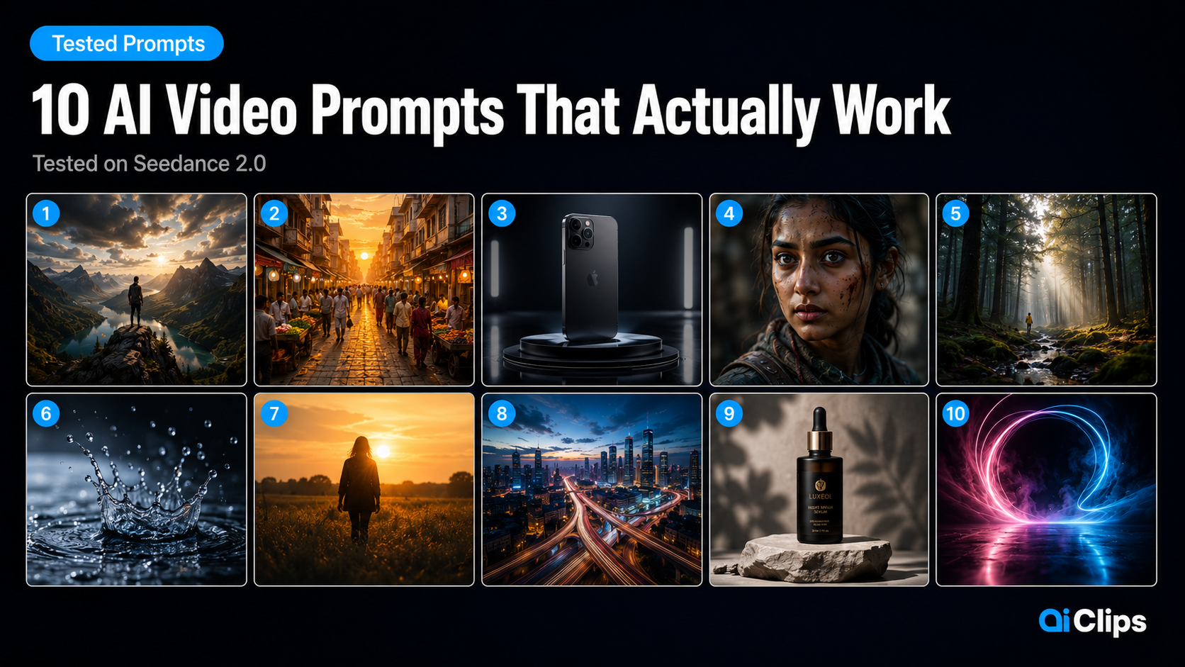 10 AI Video Prompts That Actually Work (Tested on Seedance 2.0)