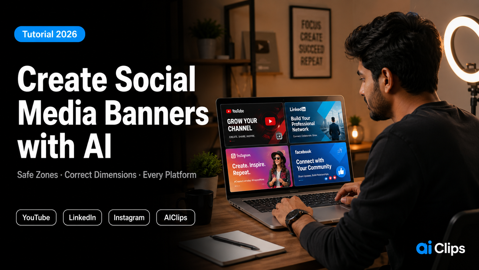 How to Use AI for Social Media Banner Creation (Social Banner Studio Tutorial)