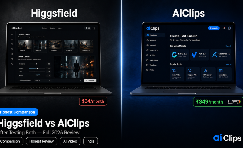 Higgsfield AI vs AIClips: Honest Comparison After Testing Both (2026)