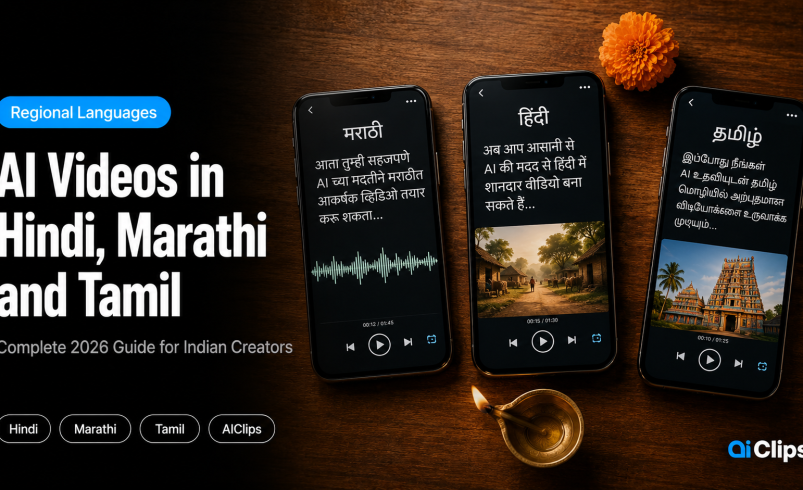How to Make AI-Generated Marathi, Hindi, and Tamil Videos (Regional Indian Languages Guide)