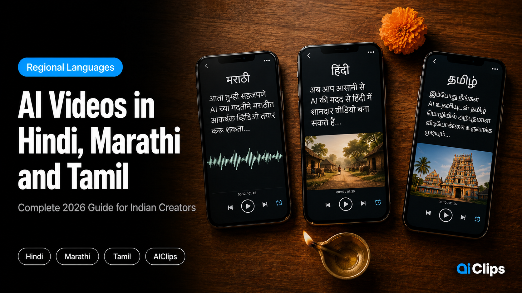 How to Make AI-Generated Marathi, Hindi, and Tamil Videos (Regional Indian Languages Guide)