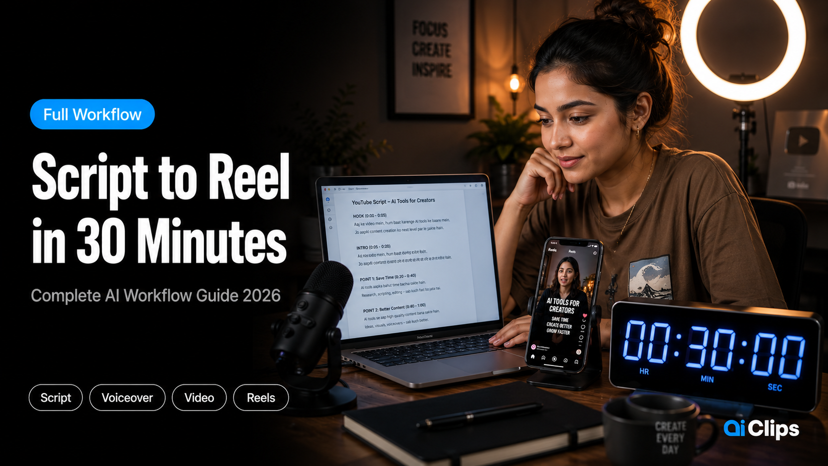 From Script to Reel in 30 Minutes: Complete AI Workflow Guide