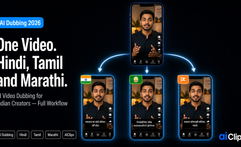 AI Video Dubbing: How to Turn One Video into Hindi, Tamil, and Marathi