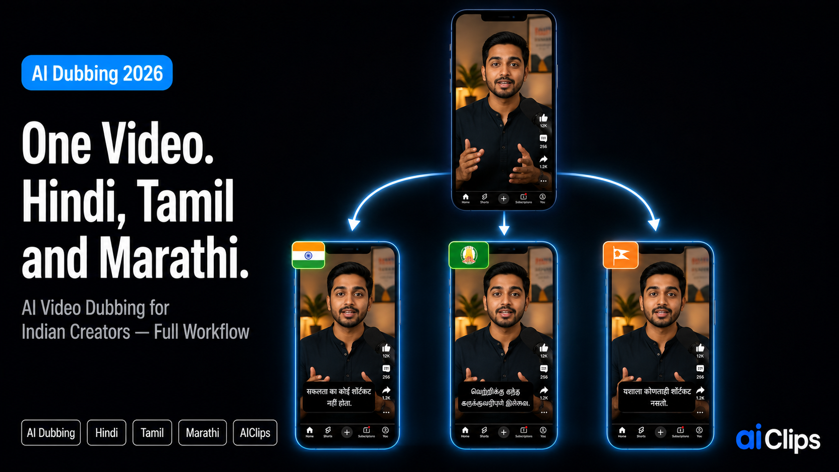 AI Video Dubbing: How to Turn One Video into Hindi, Tamil, and Marathi