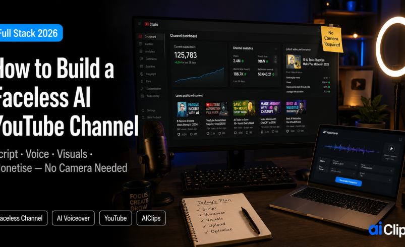 How to Build a Faceless AI YouTube Channel in 2026 (Full Stack, Tested)