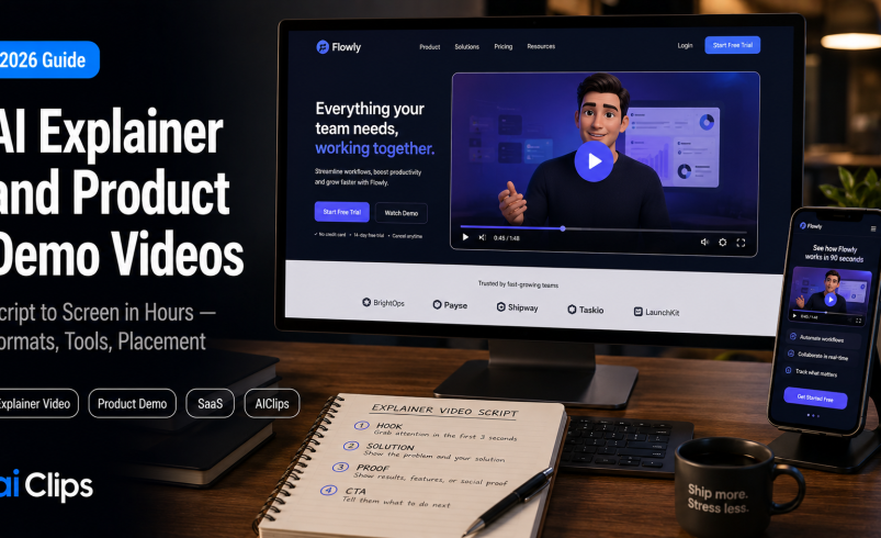 AI Explainer & Product Demo Videos: Script to Screen in Hours (2026)