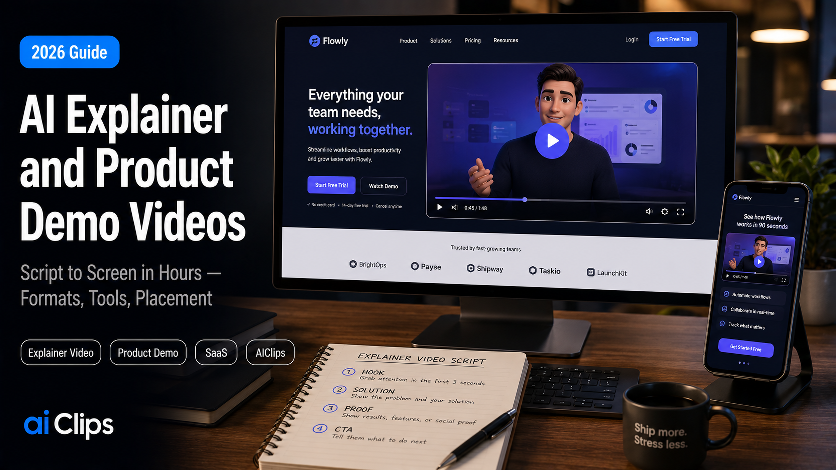 AI Explainer & Product Demo Videos: Script to Screen in Hours (2026)