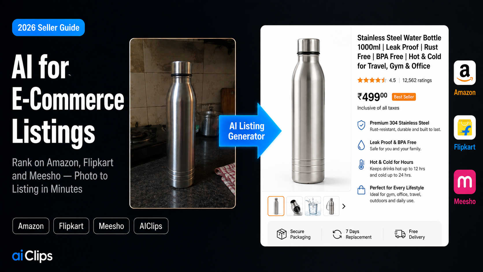 AI for E-Commerce Listings: Rank on Amazon, Flipkart & Meesho (2026)