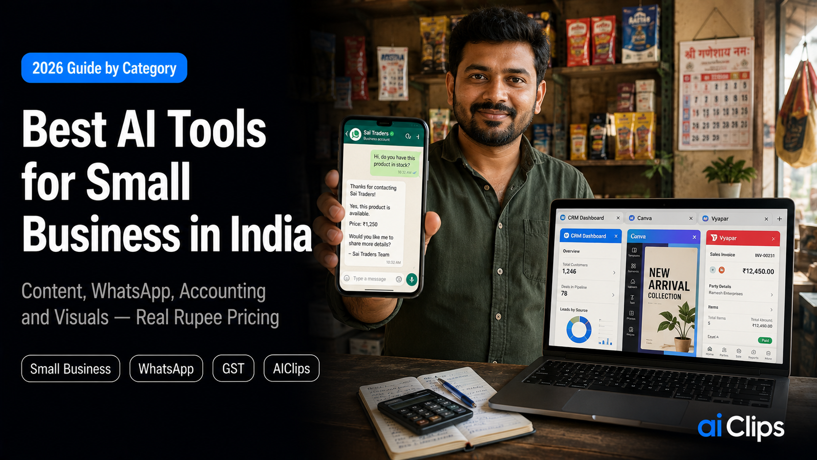 The Best AI Tools for Small Business in India (2026 Guide by Category)