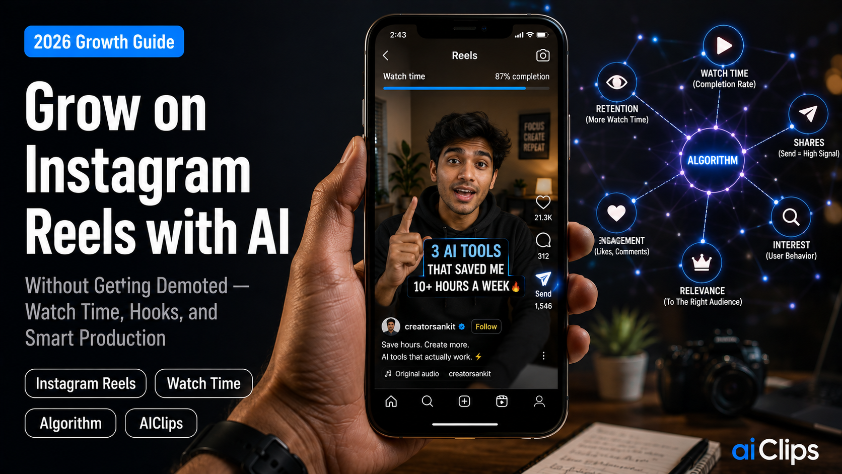 How to Grow on Instagram Reels with AI in 2026 (Without Getting Demoted)